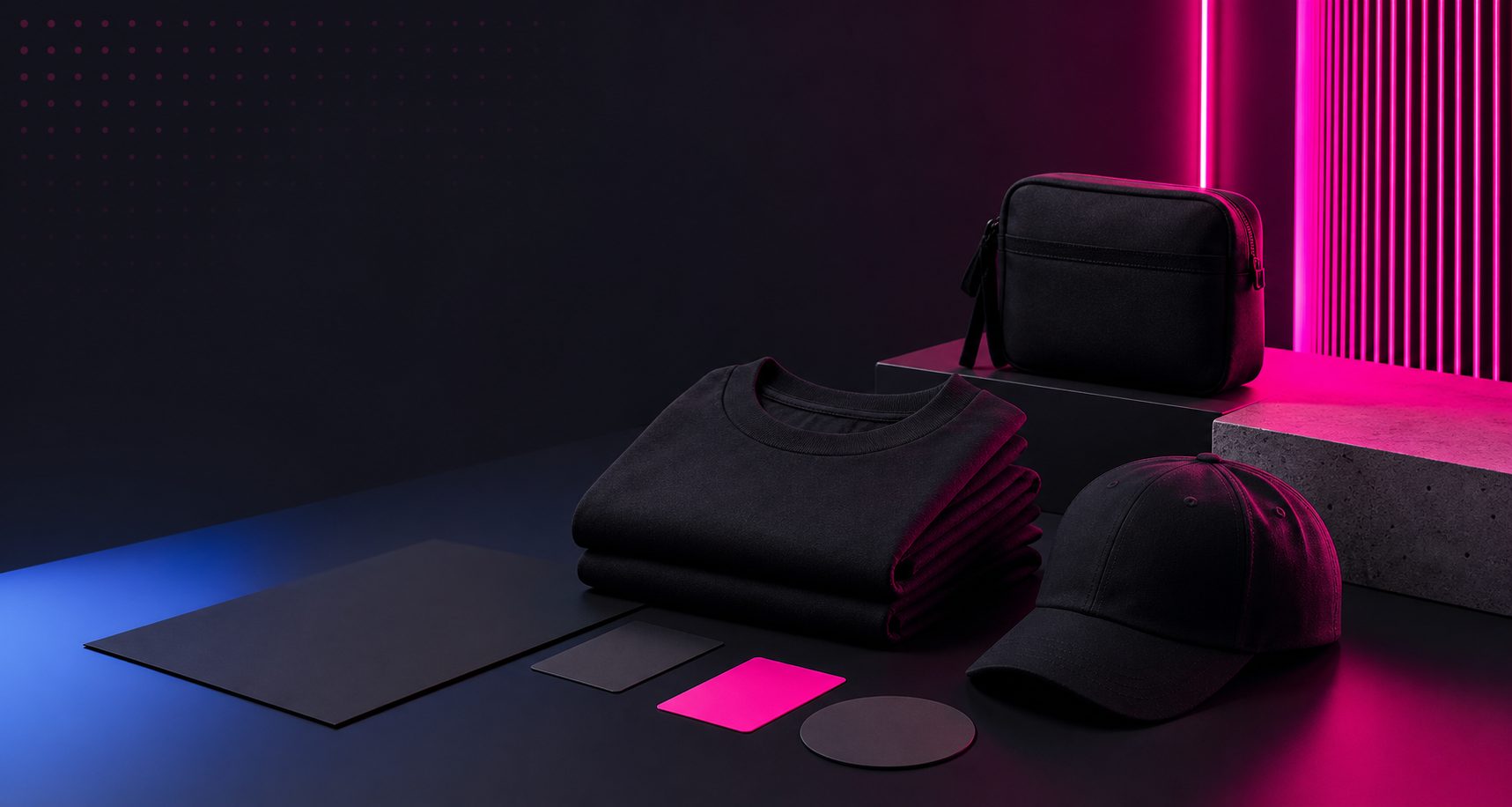 Black streetwear product setup for a demo store